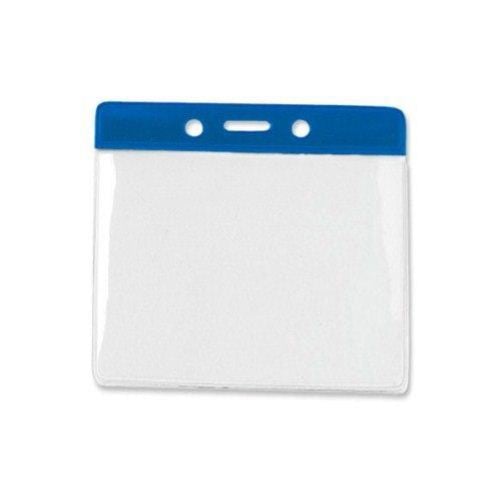 Extra Large Horizontal Color-Bar Badge Holders - 100pk