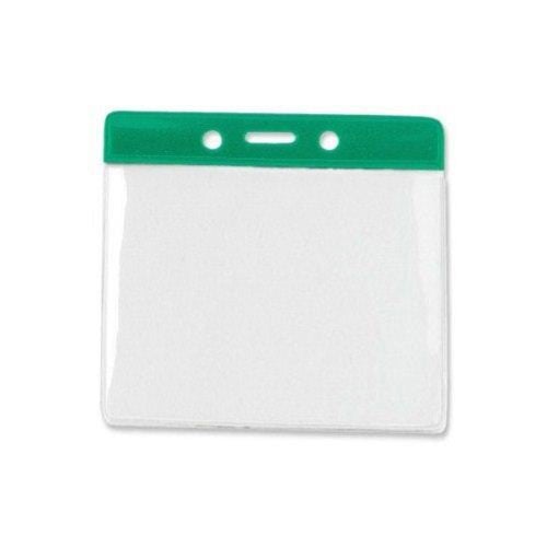 Extra Large Horizontal Color-Bar Badge Holders - 100pk