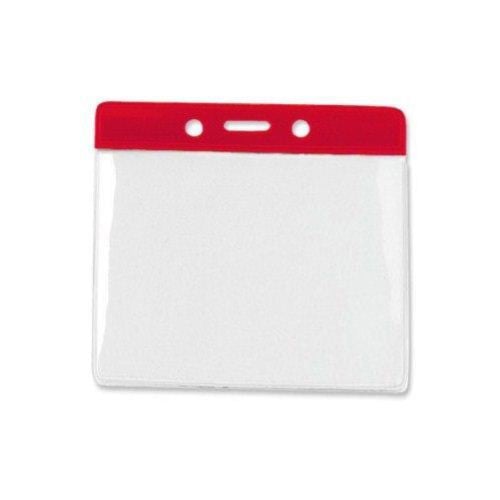 Extra Large Horizontal Color-Bar Badge Holders - 100pk