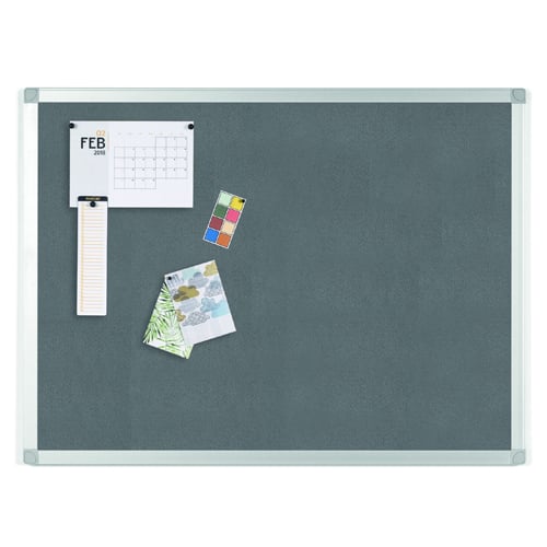 MasterVision Ayda Gray Felt Bulletin Boards with Aluminum Frame