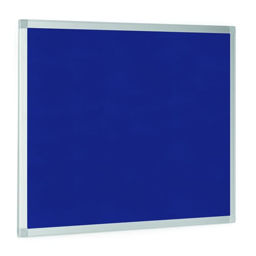 MasterVision Ayda 18" x 24" Blue Felt Bulletin Board with Aluminum Frame - FA02439214
