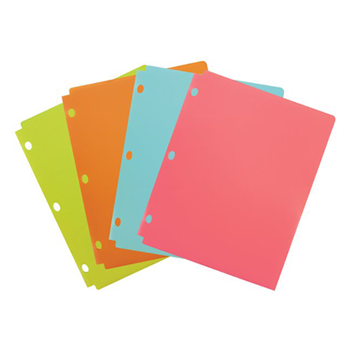 Wilson Jones Fashion Color Snap Folders for Binders 25pk - A7040027E