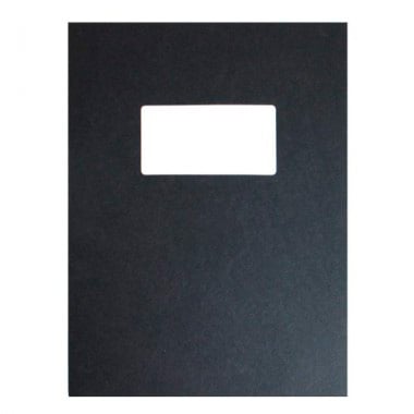 Fastback Black 9" x 11" Binder Covers With Windows