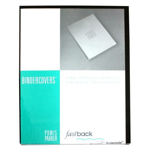 Fastback Black 8.5" x 11" Binder Covers With Windows