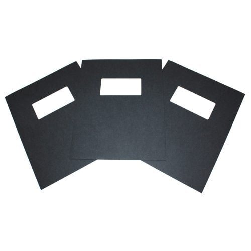 Fastback Black 8.5" x 11" Binder Covers With Windows
