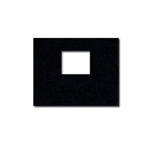 Fastback Black Leather 8" x 10" Landscape Hard Covers with Window (3/4" Spine C) - 25pk