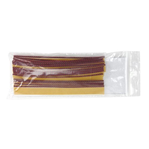 Fastback Black / Red Hardcover Headbands - 25pk