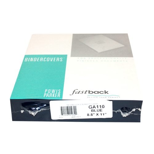 Fastback Dark Blue 8.5" x 11" FoilFast Composition Covers - GA110