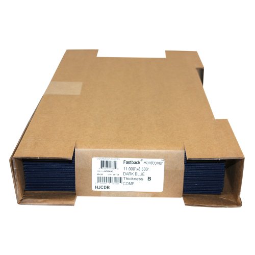 Fastback Dark Blue Composition Hard Covers (1/2" Spine B) - 25pk