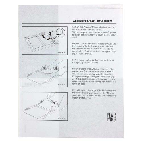 Fastback Dark Blue Composition Title Sheets - 25pk