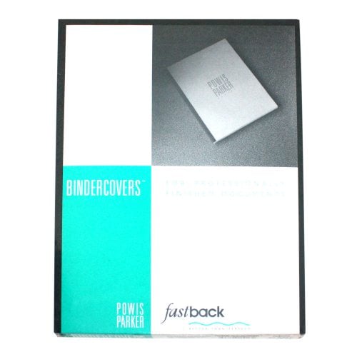 Fastback Dark Gray 8.5" x 11" Binder Covers With Windows