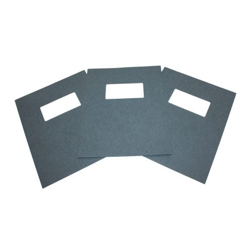 Fastback Dark Gray 8.5" x 11" Binder Covers With Windows