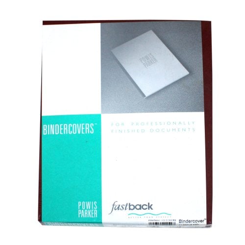 Fastback Maroon 8.5" x 11" Binder Covers With Windows