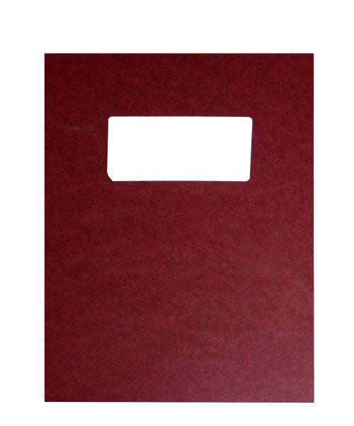 Fastback Maroon 8.5" x 11" Binder Covers With Windows