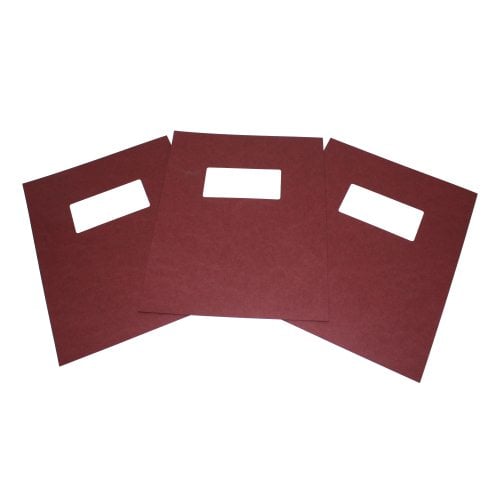 Fastback Maroon 8.5" x 11" Binder Covers With Windows