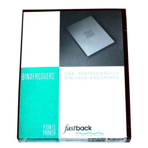 Fastback Maroon 8.5" x 11" Binder Covers without Windows