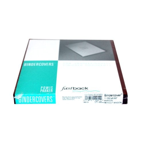 Fastback Maroon 8.5" x 11" Binder Covers without Windows