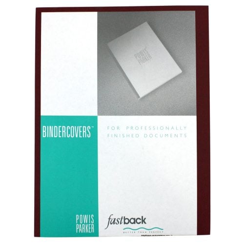 Fastback Maroon 9" x 11" Binder Covers With Windows