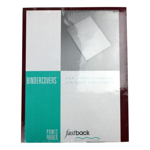 Fastback Maroon 9" x 11" Binder Covers With Windows