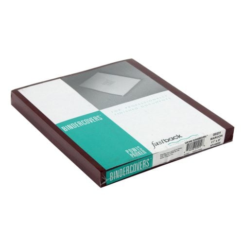 Fastback Maroon 9" x 11" Binder Covers With Windows