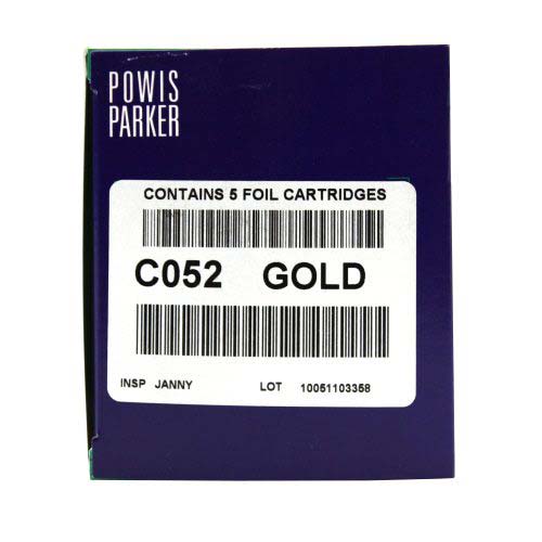 Fastback PowisPrinter Gold Metallic Foil Cartridge
