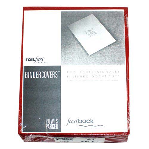 Fastback Red 8.5" x 11" FoilFast Composition Covers - GA130