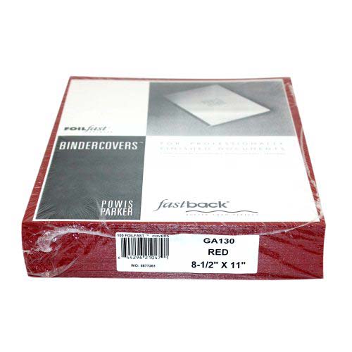 Fastback Red 8.5" x 11" FoilFast Composition Covers - GA130