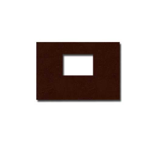 Fastback Tan Leather 8" x 10" Landscape Hard Covers with Window (3/4" Spine C) - 25pk