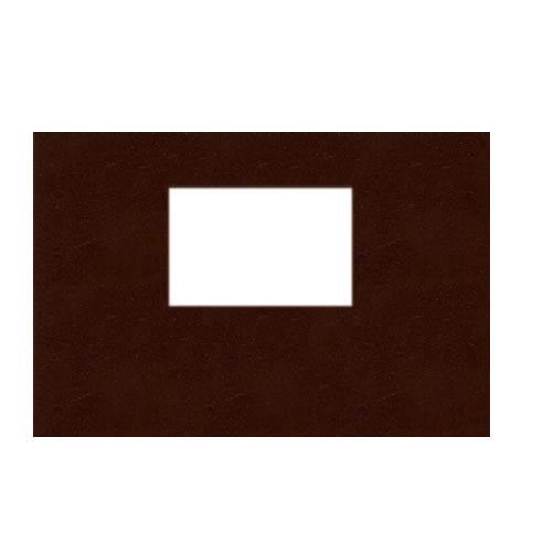 Fastback Tan Leather 8" x 12" Landscape Hard Covers with Window (1/2" Spine B) - 25pk