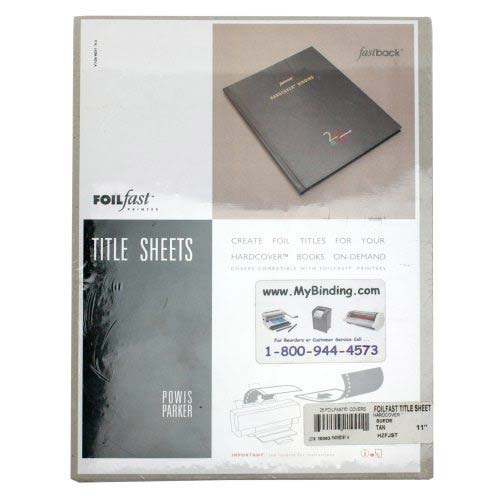 Fastback Tan Suede Title Sheets - 100pk