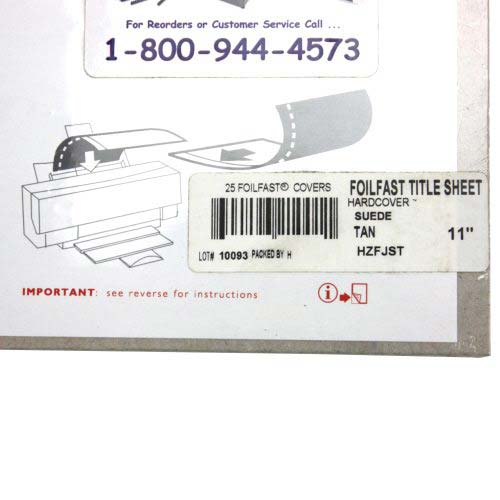 Fastback Tan Suede Title Sheets - 100pk