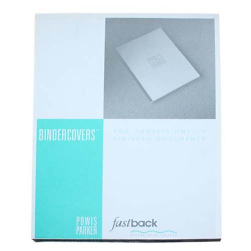 Fastback White 8.5" x 11" Binder Covers With Windows