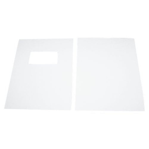 Fastback White 8.5" x 11" Binder Covers With Windows