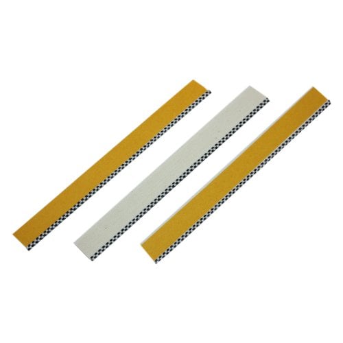 Fastback White / Black Hardcover Headbands - 25pk