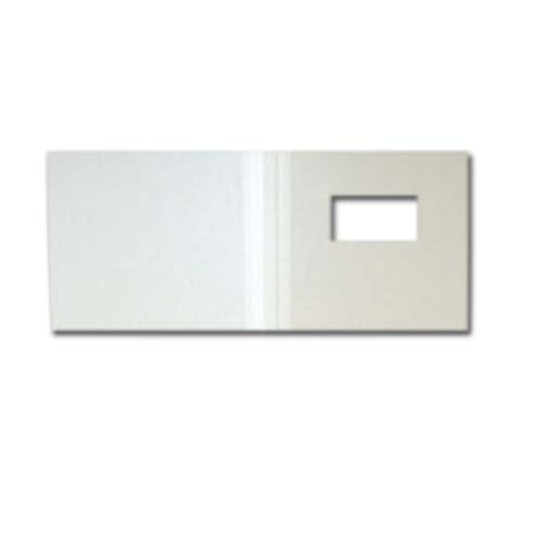 Fastback White Comp 8" x 10" Landscape Hard Covers with Window - B