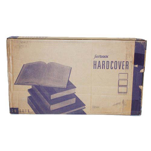 Fastback White Composition Hard Covers (1/2" Spine B) - 25pk