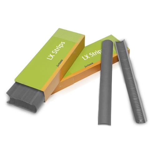 Dark Gray 11" Narrow Powis Parker Fastback LX Strips (500/Case) - 56LXNDRGRA