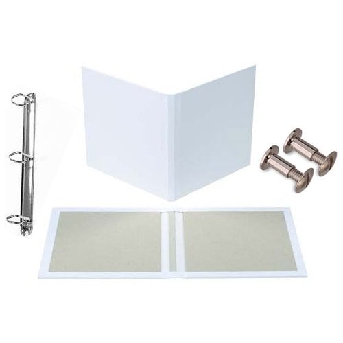 Fastbind 1.5" Customizable 8.5" x 11" Portrait 3-Ring Binder Kit - 5 Sets