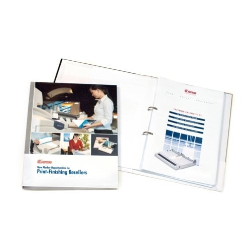 Fastbind 2.5" Customizable 8.5" x 11" Portrait 3-Ring Binder Kit - 5 Sets