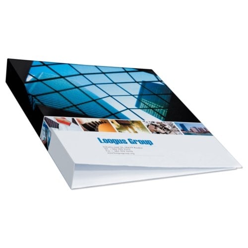 Fastbind 1.5" Customizable 11" x 17" Landscape 3-Ring Binder Kit - 5 Sets