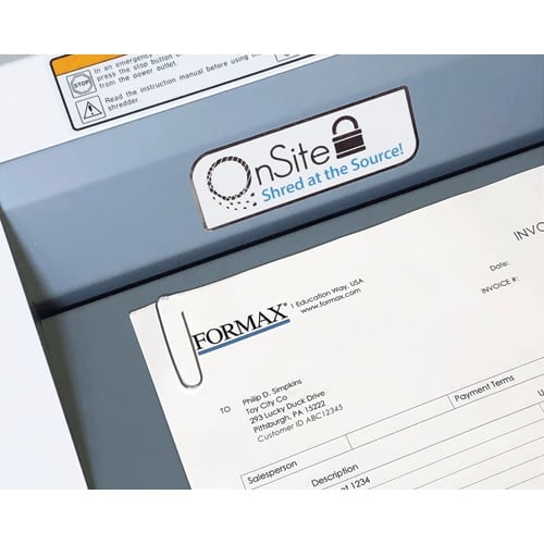 Formax FD 8304CC Deskside P-5 High-Security Cross-Cut Office Paper Shredder