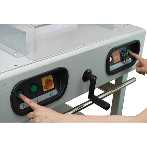 Formax Cut-True 27S 19" Semi-Automatic Electric Paper Cutter and Accessories