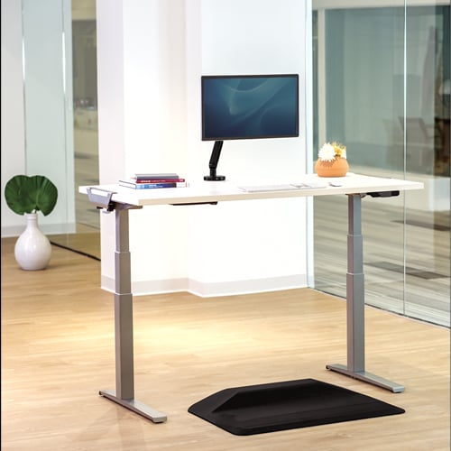 Fellowes Levado 72" x 30" White High Pressure Laminate Height-Adjustable Desktop Only - 9649301