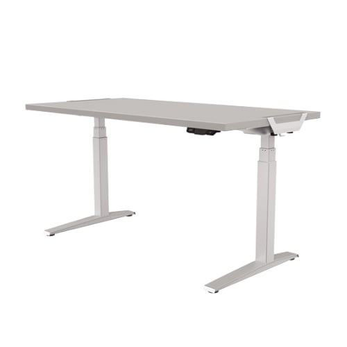 Fellowes Levado 72" x 30" Gray High Pressure Laminate Height-Adjustable Desktop Only - 9649601