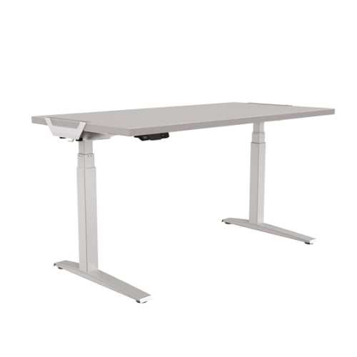 Fellowes  Levado 60" x 30" Gray High Pressure Laminate Height-Adjustable Desktop Only - 9649501