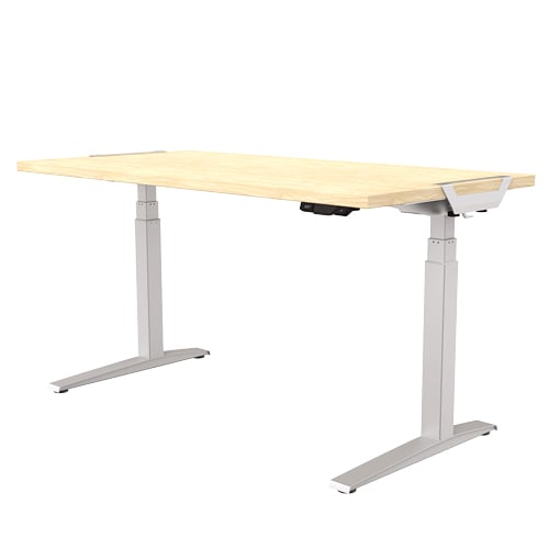 Fellowes Levado 60" x 30" Maple High Pressure Laminate Height-Adjustable Desktop Only - 9649801