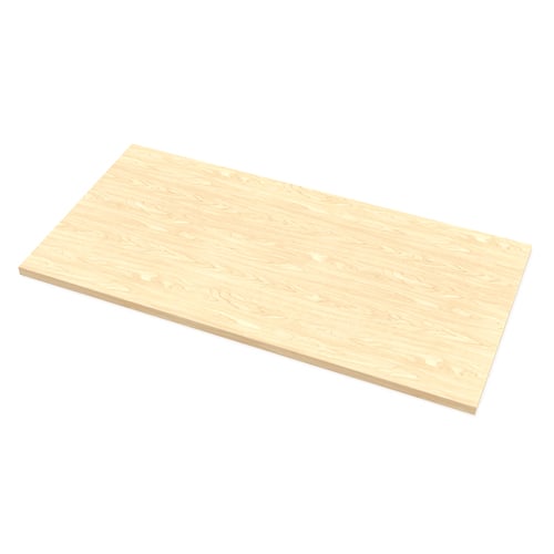 Fellowes Levado 48" x 24" Maple High Pressure Laminate Height-Adjustable Desktop Only - 9649701