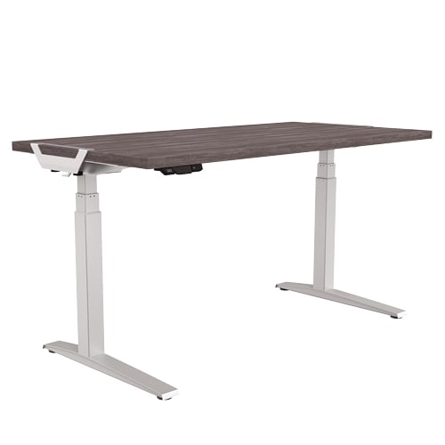 Fellowes Levado 48" x 24" Gray Ash High Pressure Laminate Height-Adjustable Desktop Only - 9650001