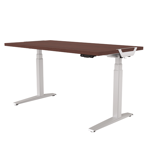 Fellowes Levado 60" x 30" Mahogany High Pressure Laminate Height-Adjustable Desktop Only - 9650501