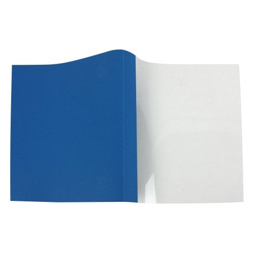 Fellowes 1/16" Navy Blue Grain Thermal Binding Covers - 10pk